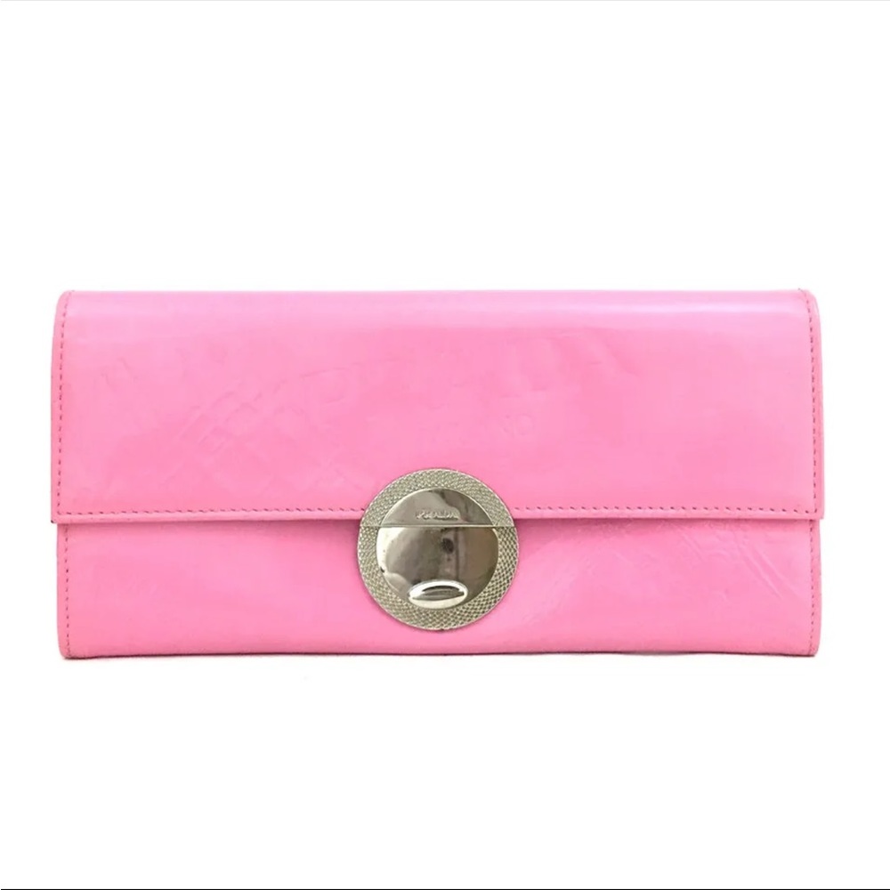 Prada pink long wallet- AUTHENTIC